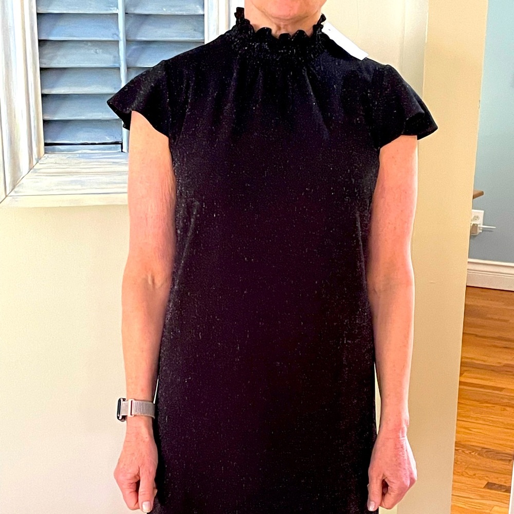 Little Black Dress with flutter sleeves